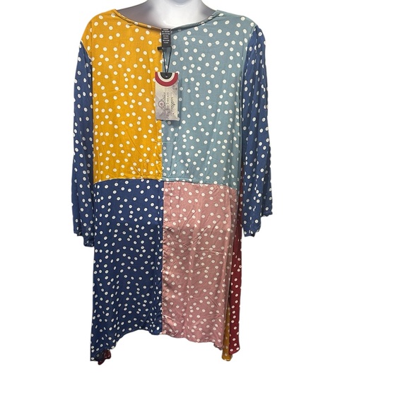 NWT. Sacred Threads Blouse S/M 222254. BL/RD6 - Picture 2 of 3